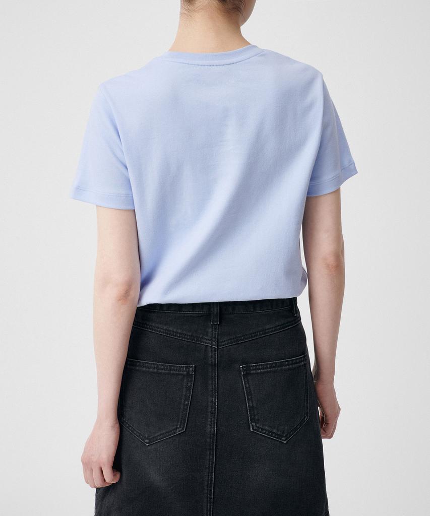 MUSINSA STANDARD WOMAN Women'S Basic Crew Neck T-Shirt [Serenity Blue]