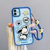 KEYSION Shockproof Case for Samsung A07 4G with Lanyard Soft Silicone Cute 3D Cartoon Doll Phone Back Cover for Galaxy A07