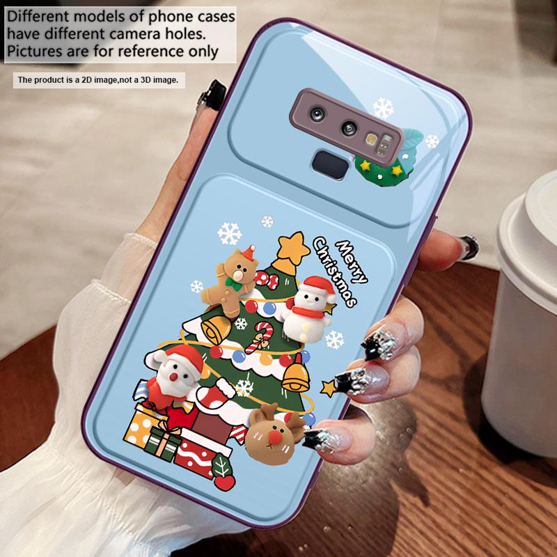 Cartoon Christmas tree For Samsung M02 12 Note 8 9 10 20 A 01 A02 A03 Core 04 05 06 10 12 13 14 15 A16 glass Ultra phone case