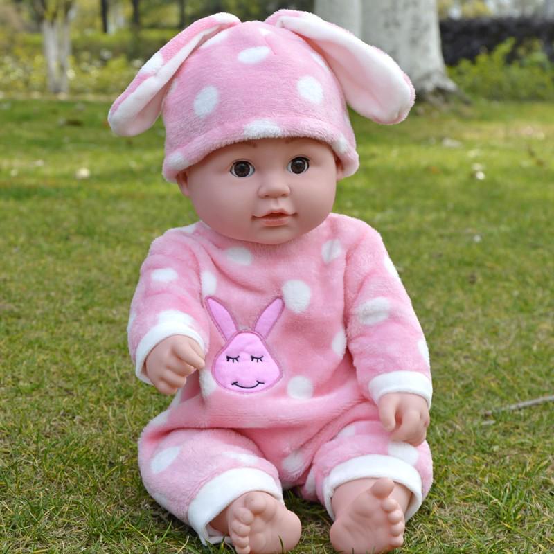 Sound-Activated Silicone Reborn Baby Doll - Soft, Smart Early Education Toy for Girls