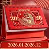Chinese Style New Year Calendar Traditional Standing Flip Calendar  Daily Planning