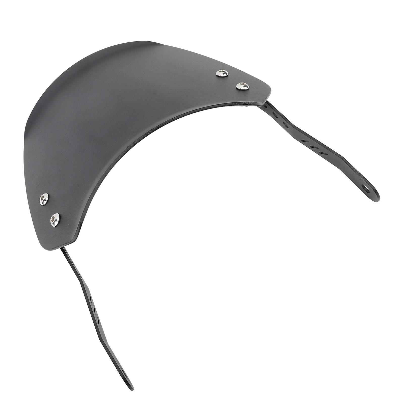 Motorcycle   Aluminum   Front Wind Deflector with Mount for 6.5in to 9.45in Round Headlights
