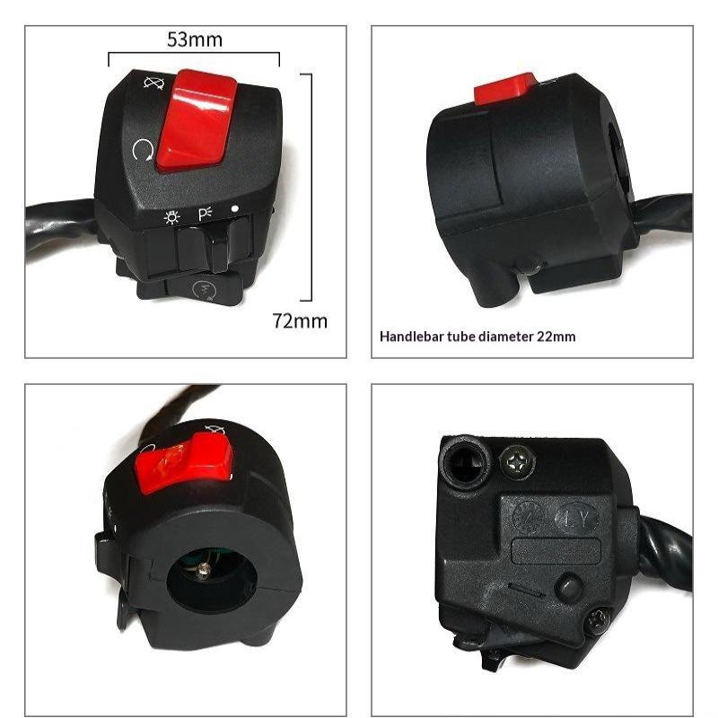 22Mm Motorcycle Handle Bar Left Right Switches Horn Turn Signal Headlight Electric Start Handlebar Controller Switch