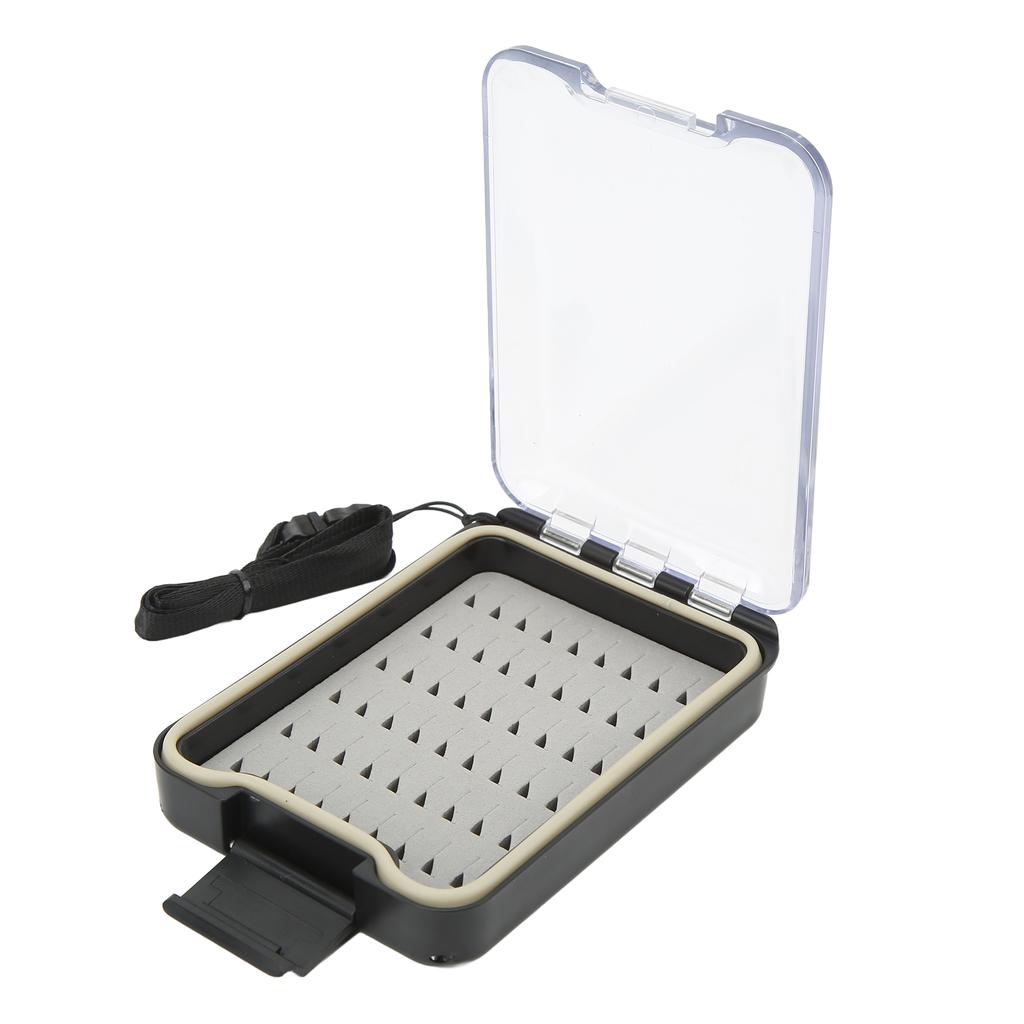 Fly Fishing Box Transparent Large Capacity Portable Waterproof Fly Fishing Lures Box Case with