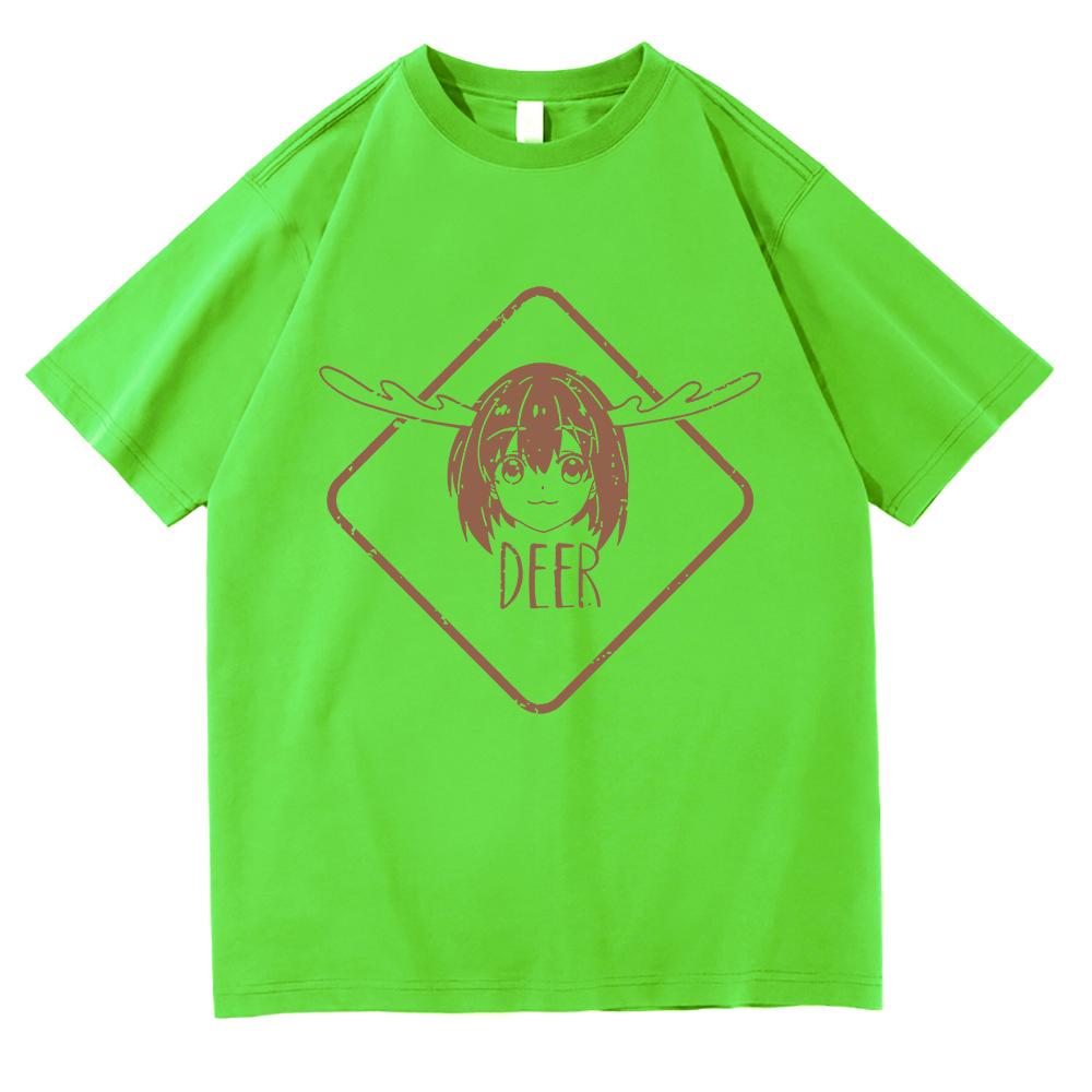 

Anime My Deer Friend Shikanoko Noko Nokotan T Shirt Unisex Clothing Harajuku T-Shirt Unisex High Quality Casual Cotton TShirts Tops 4XL