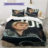 1PC Johnny Hallyday pattern Bedding Quilt Set Quilt Cover Pillowcase Home Decoration Birthday Gift (1 * duvet cover + 19 * pillowcase, without core)
