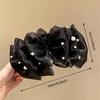 Damen Elegant Groß Chiffon Seide Haarspangen Perle Netz Blase Haarspangen für Dickes Dünnes Haar