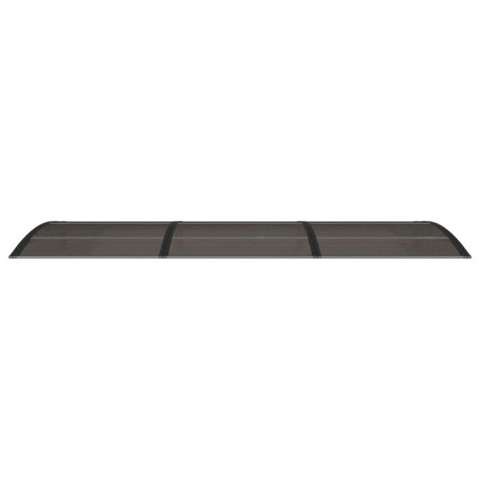 VidaXL Door Awning, Solar Canopy with Support, Rain Protection Shelter, Patio Door Entrance Awning, Black 300x100 153575