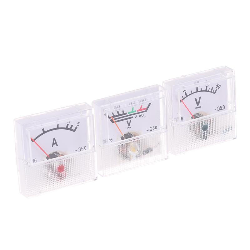 Ac 150-300V Cc 10-250V Cc 5-75A Amperometro Mini Tester Voltmetro Amperometro Pannello Analogico