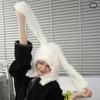 Winter Plush New Ear Protection Rabbit Lei Feng Hat Cute Integrated Thickened Rabbit Hair Cold Proof and Plush Warm Hat