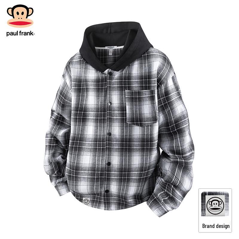 Paul Frank Men s Loose Fit Plaid Long Sleeve Shirt XL