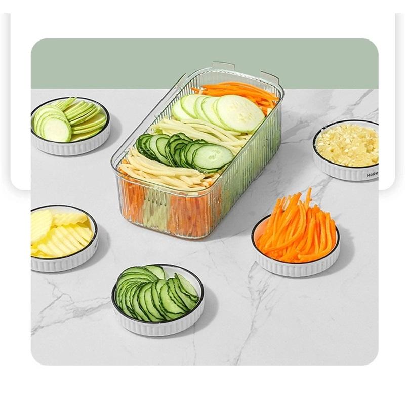 Shredder Household Kitchen Manual Vegetable Cutting Artifact Multifunctional Transparent Fruit Cucumber Potato Slicing Planer Shredder