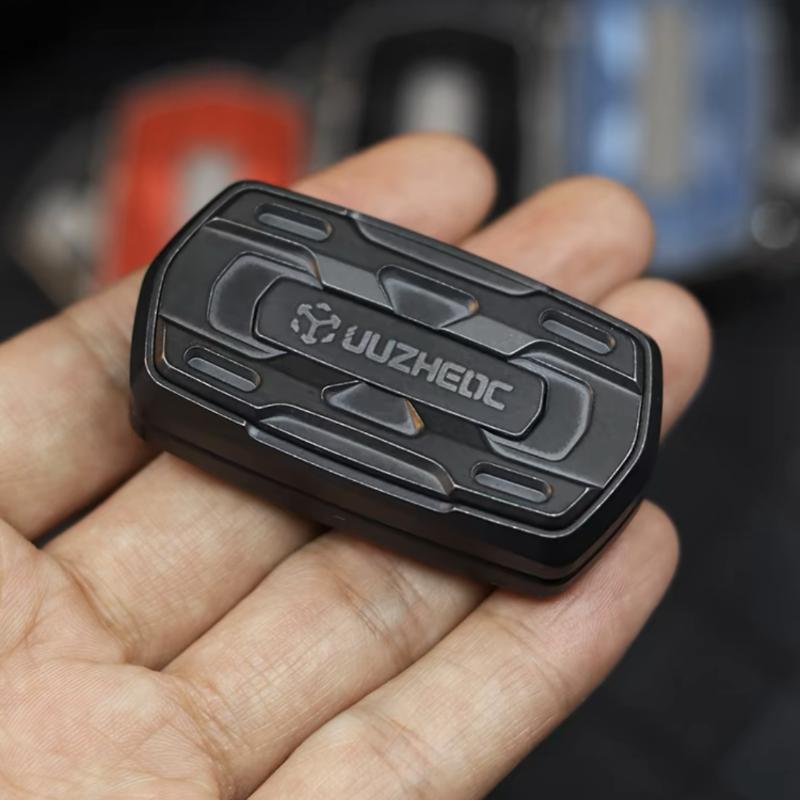 Edc Juzhen Unlimited Fidget Pushing Slider Anxiety Stress Relief Crisp Sound Metal Spinner Decompression Fingertip Push Card Toy