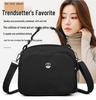 2025 Nylon Multifunctional Shoulder Bag - Solid Color Crossbody Handbag