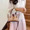 Stylish and exquisite transparent woven contrasting color women's jelly bag New commuter versatile women's shoulder messenger bag
