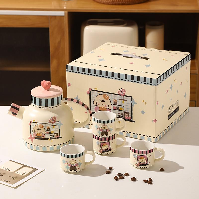 

Запекание Баран Керамический Чайник Заваривание Чая Домашний Набор Новоселье Подарок на День Рождения Высококлассный Мультяшный Чайник Сувенир 600-700ml