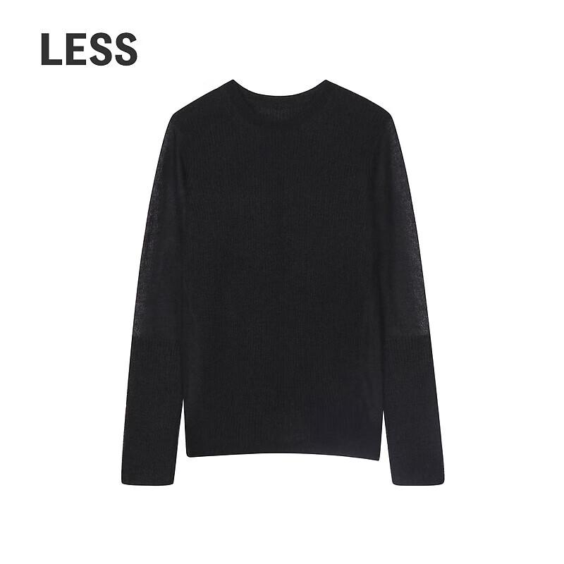 LESS Women's Mohair Blend Pullover Sweater