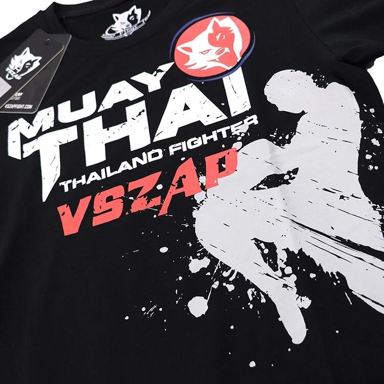 Muay Thai MMA Mix Martial Art T-Shirt Knee Attack Kick Boxing 3D Print Vintage Training UV Protect Quick Dry Men Women Unisex Short Sleeve Round Neck