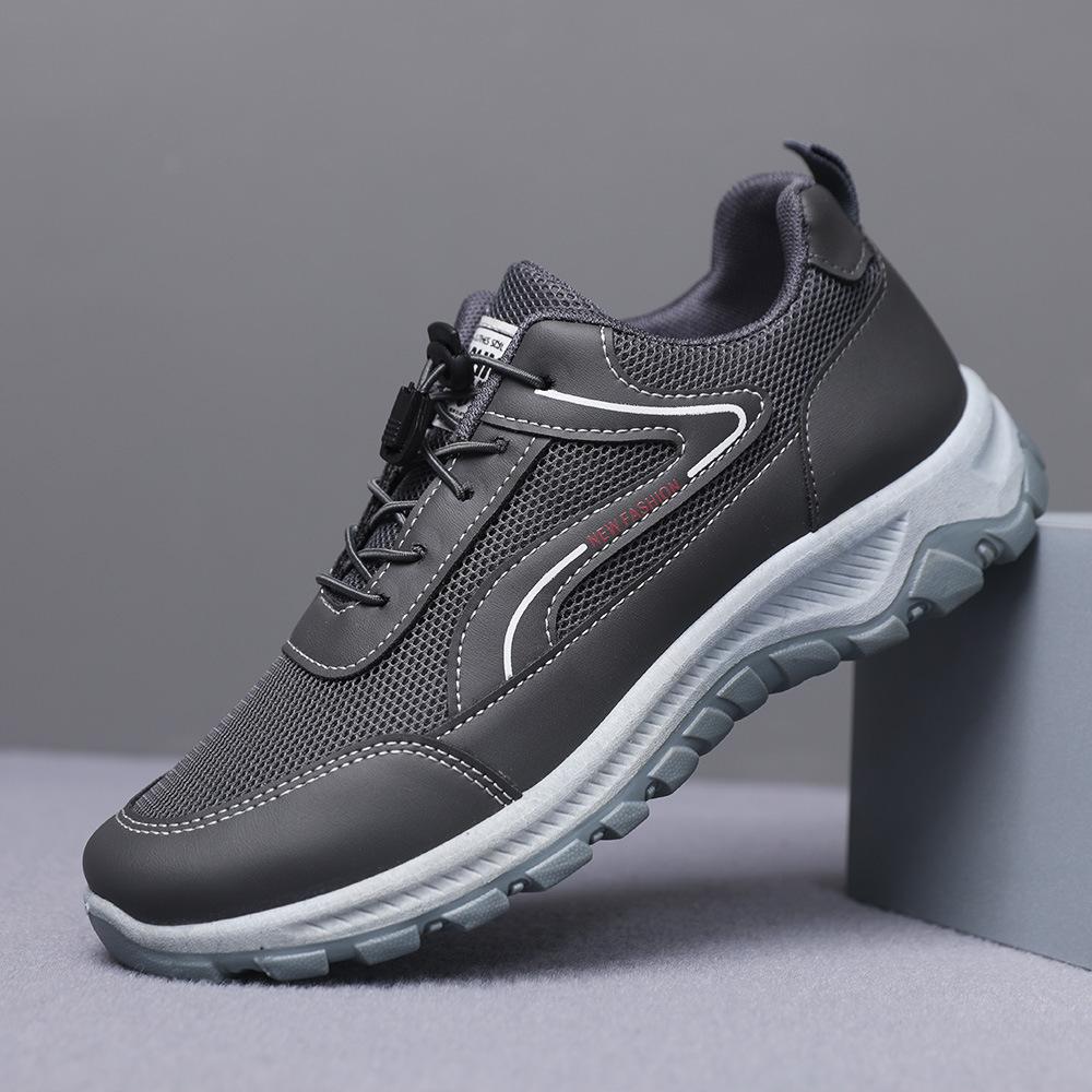 Middle-aged Walking Shoes Spring and Autumn Mesh Breathable Soft Sole Light Leisure Sports Parents Shoes