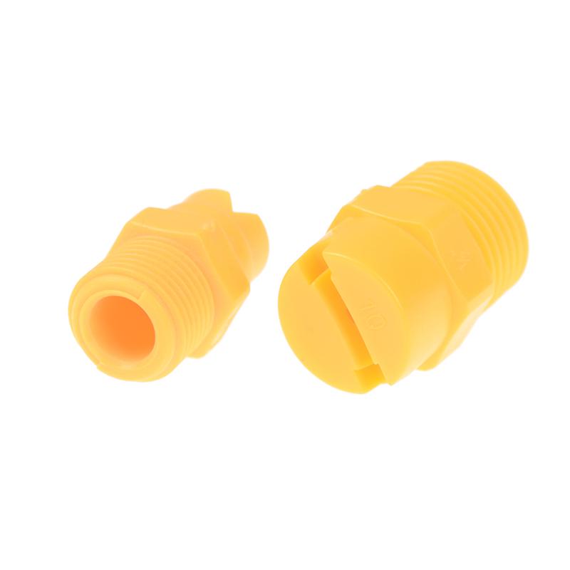 Plastic Vee Jet Flat Fan Spray Nozzle 1/8" 1/4" 3/8" 1/2" Industrial Cleaning