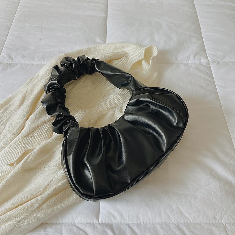 Bag Women's New One Shoulder Dumpling Bag Bag Fashion Cloud Bag Folded Portable Underarm Bag