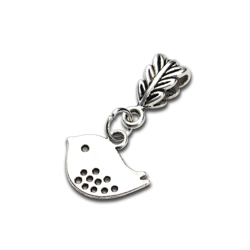 Louleur 10pcs Antique Silver Color Pendants Charm Big Hole Pendant For Jewelry Making DIY Gifts Bracelet Necklace Accessories