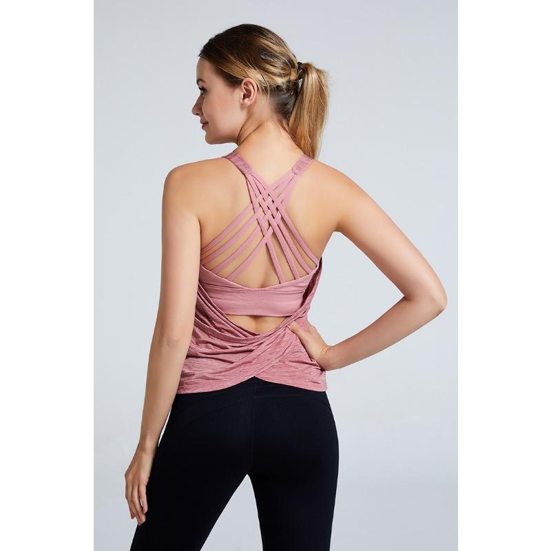 Укороченный спортивный топ-бюстгальтер с лифчиком XL