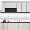 Backsplash Wallpaper White Subway Wall Tiles Peel and Stick Kitchen Bathroom 3D Tile Sticker
