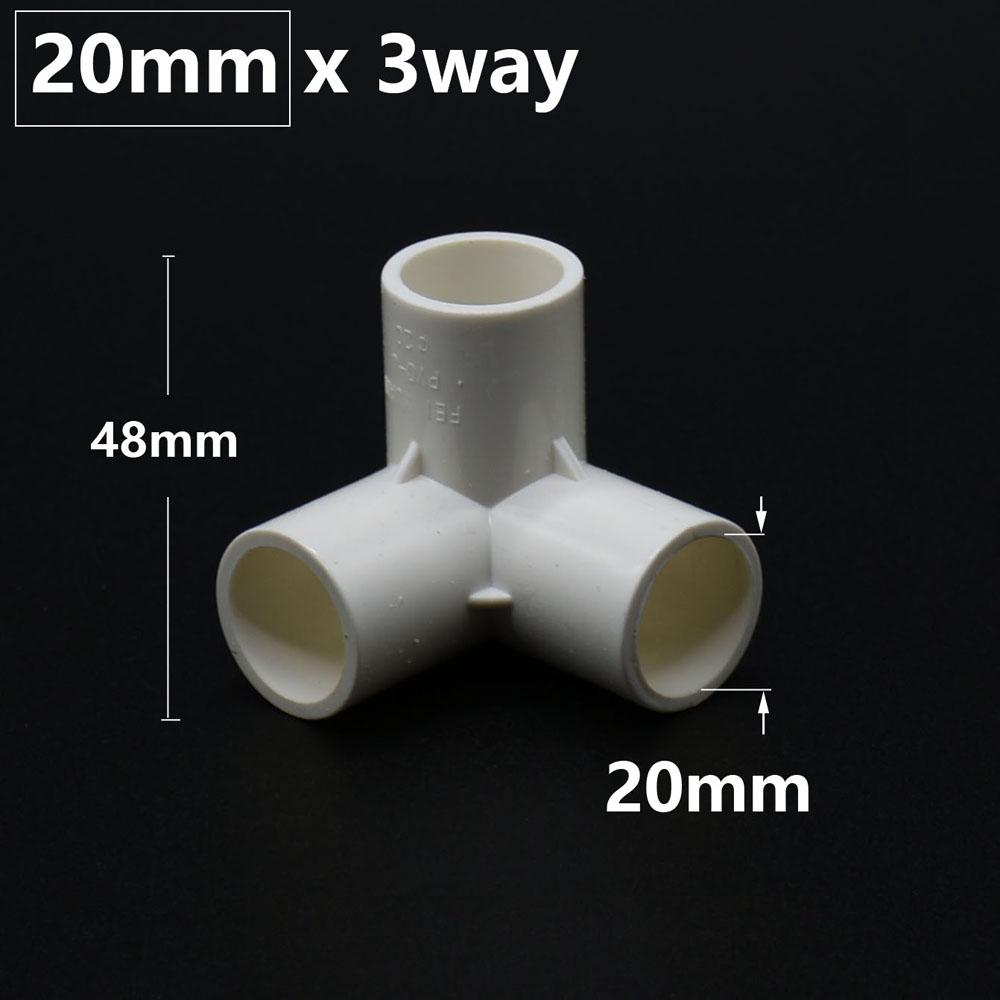

20/25/32/50mm PVC Fittings DN15 DN20 DN25 DN40 3/4/5-way Three-Dimensional Water Supply Plastic Pipe Connector