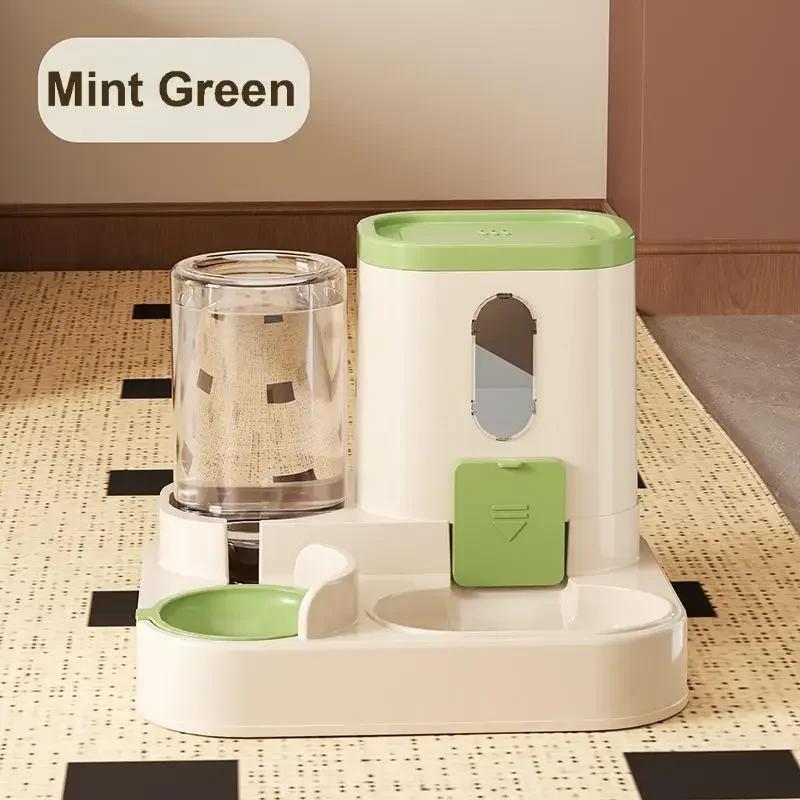 2in 1 Cat Food Dispenser Water and Food Integrated Fully Automatic Cat Food Feeding and Water Dispenser Cute Water Dispenser