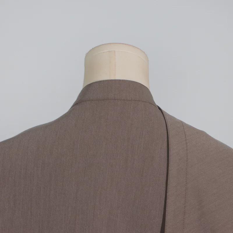 Women's 2025 Spring Cape-Style Blazer: Fashionable Long Sleeve Short Top