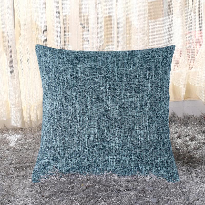 Ins Style Thick Linen Pillow Case Sofa Cushion Bedside Soft Bag Cushion Pillow