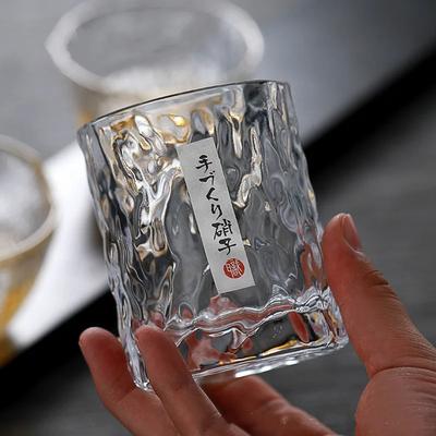 Hand-made Japanese Hammered Foreign Wine Glass Whiskey Home Creative Beer Glass Crystal Cup