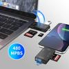 6 In 1 SD USB Type C Card Reader USB 2.0 TF/Mirco SD Smart Memory OTG Flash Drive Cardreader Adapter