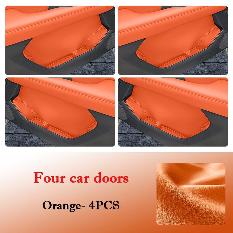 For Haval H9 2026 2026 Car Door Slot Storage Box Leather Protective Pad Cover WaterProof Organize Barrel Interior Accessories