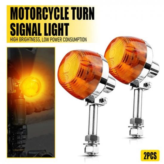 2Pcs Turn Light Signal Indicator Amber Lamp For Honda XL100 C70 CT70 CT90 CB350