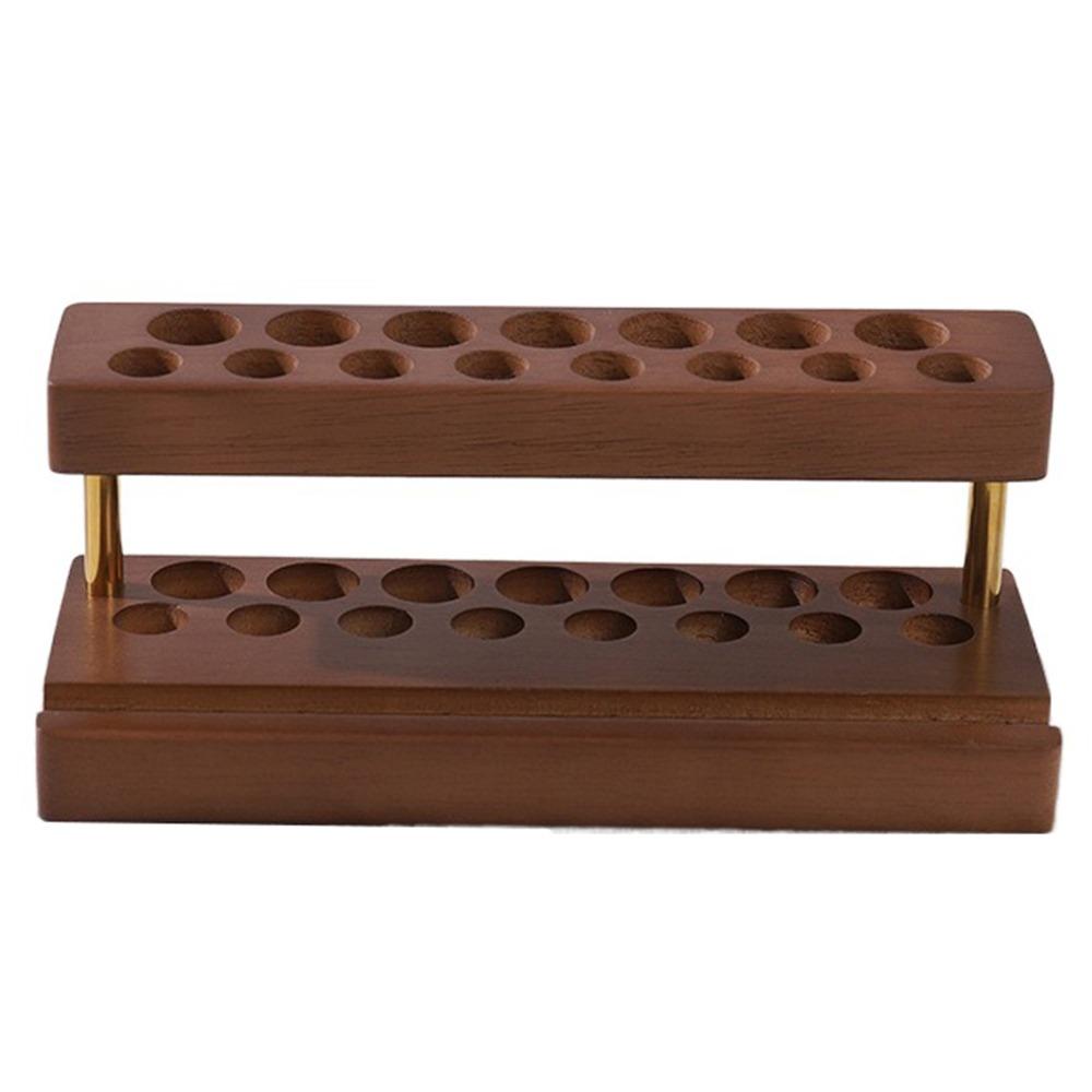 Multifunction Walnut Pens Holder 9/15 Slots Toothbrush Holder  Desktop Ornaments