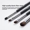 4 Eye Makeup Brush Set, Thumb Handle, High Quality Soft, Beginner Beauty Brush Tool, Eyeshadow Brush.