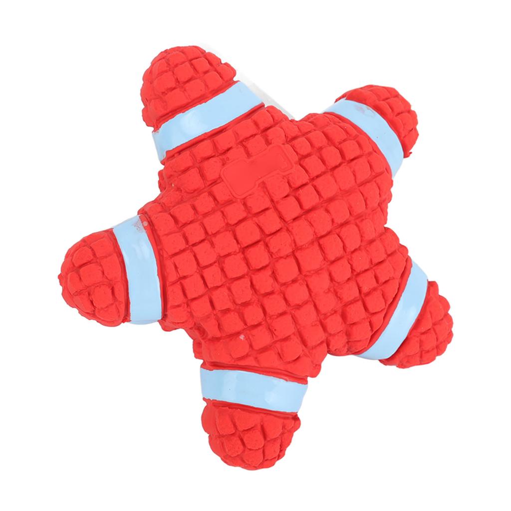 Giocattoli Squeaky per Cani Giocattolo Resistente Durevole per Cani Stella Marina Rossa Giocattoli da Masticare per Cuccioli per Addestramento Pulizia Denti