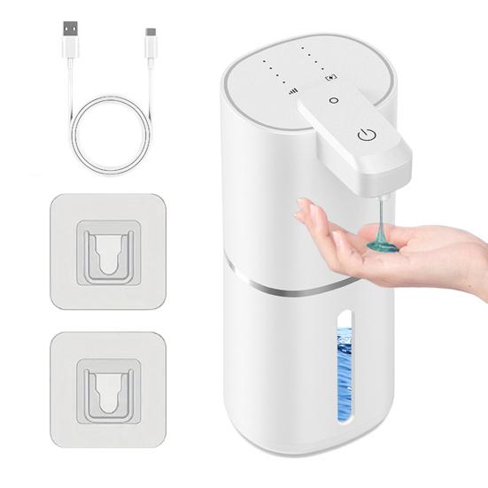 Yousheng Automatic Soap Dispenser Bathroom Touchless Hand Soap Dispenser Wall Mounted IPX5 Waterproof USB Rechargeable Foaming Soap Dispenser with