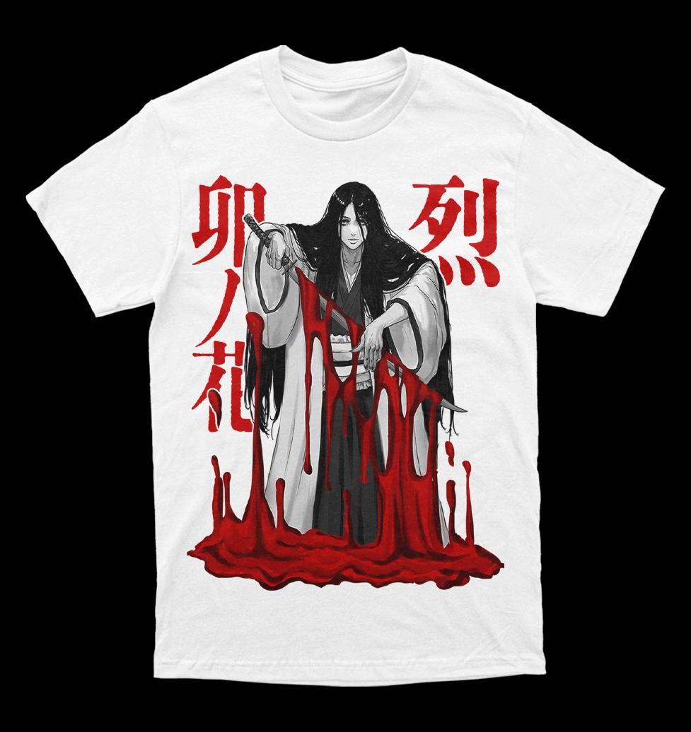 

Bleach Unohana Retsu Minazuki Bankai Graphic T-Shirt Men Women Anime Casual Cotton Streetwear Fans Top S разноцветный