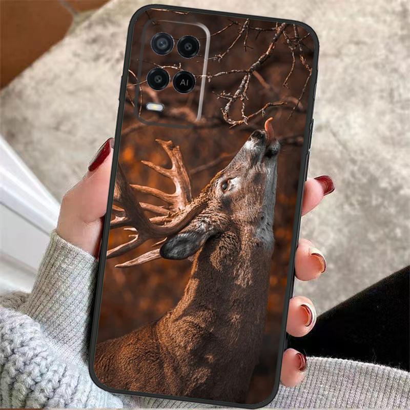 STUNNING DEER Animal Case For Oppo A57 A17 A77 A40 A78 A54 A74 A94 A76 A16 A96 A18 A60 A80 A38 A58 A98 A15 A5 Pro