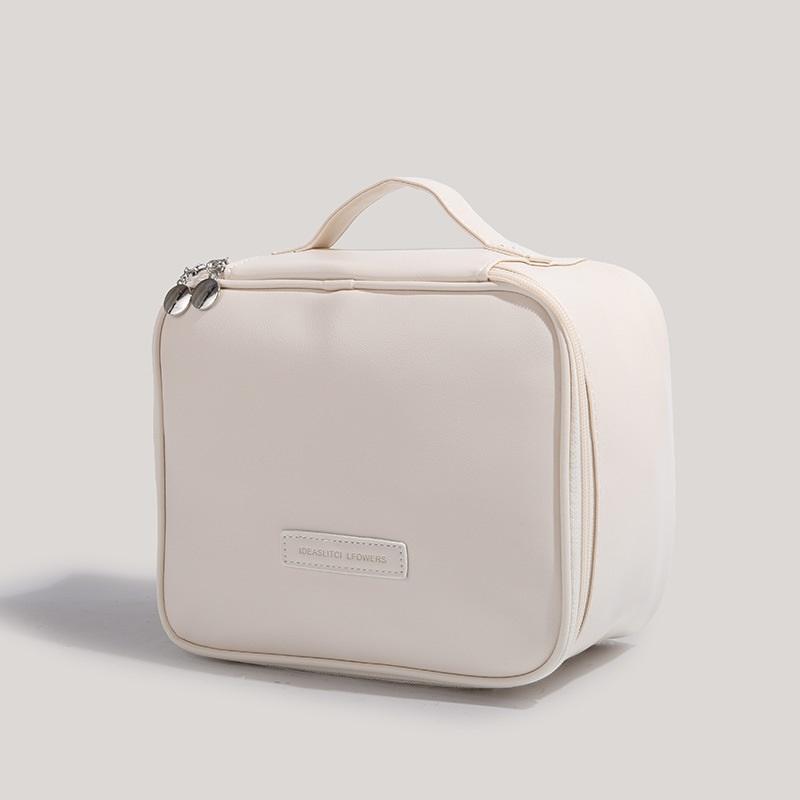 Portable Large Capacity Travel Makeup Bag, Cosmetic Storage Case For Makeup Brushes & Beauty Supplies