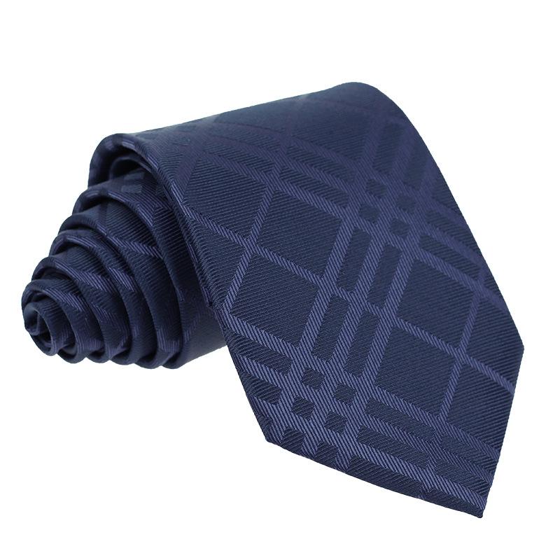 Men's Premium 7.5cm Plaid Polyester Tie for Business, Casual, Wedding, or Best Man Suit.