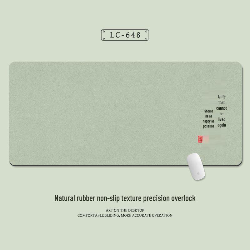 Extra Large Chinese Style Minimalist Mouse Pad with Wrist Rest