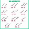 290PCS Wire Terminal Pins 21Type Electric Connector Pin Pin Terminal Crimp Pins  Crimping Pins