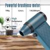 Electric Air Duster Mini Blower, 130000RPM Rechargeable Compressed Air Duster with Flashlight for Computer Keyboard Electronics Car Cleaning,
