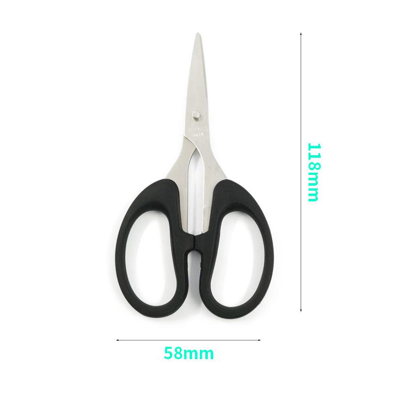 Compact Stainless Steel Scissors for Office, Paper, Bangs, Thread, and Craft Cutting