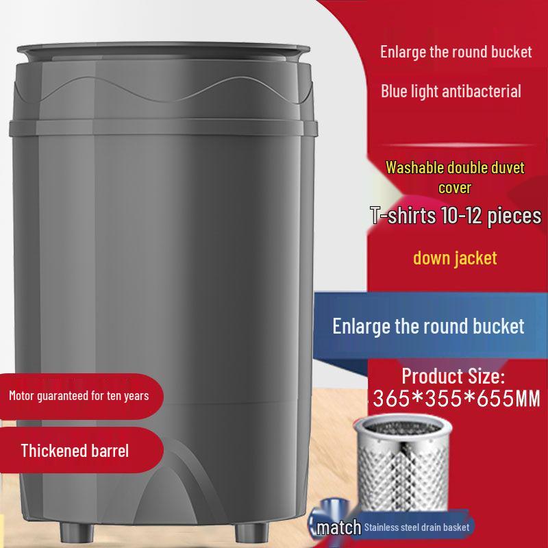 Compact Semi-Automatic Mini Washing Machine for Dorms & Home - Ideal for Students, Infants, and Children.