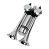 300DB Car Air Horn Zinc Alloy Chrome Plating Double Tube Loudspeaker for Train Ship SUV RV Truck Motorcycle DC 12V 24V